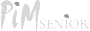 Pim senior logo grijs